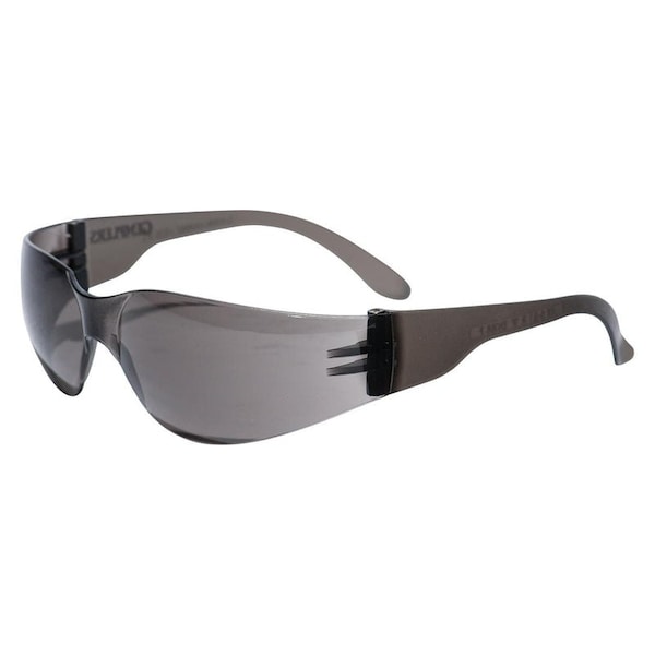 Gemplers Safety Glasses, Anti-Fog & Anti-Scratch, Gray Lens, Gray Frame, Frameless, 1 PR GEMP-S4120ST - main